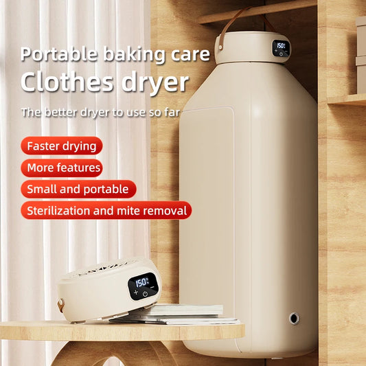 Portable Foldable Electric Mini Dryer – Fast, Low-Noise Clothing Care