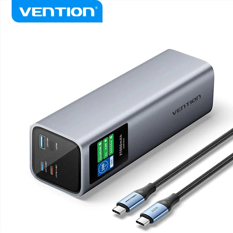 Vention 140W 27000mAh Power Bank – PD 100W for MacBook & Laptops