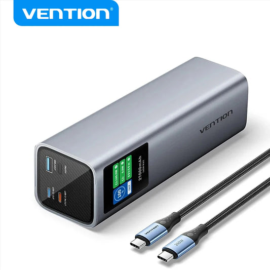 Vention 140W 27000mAh Power Bank – PD 100W for MacBook & Laptops