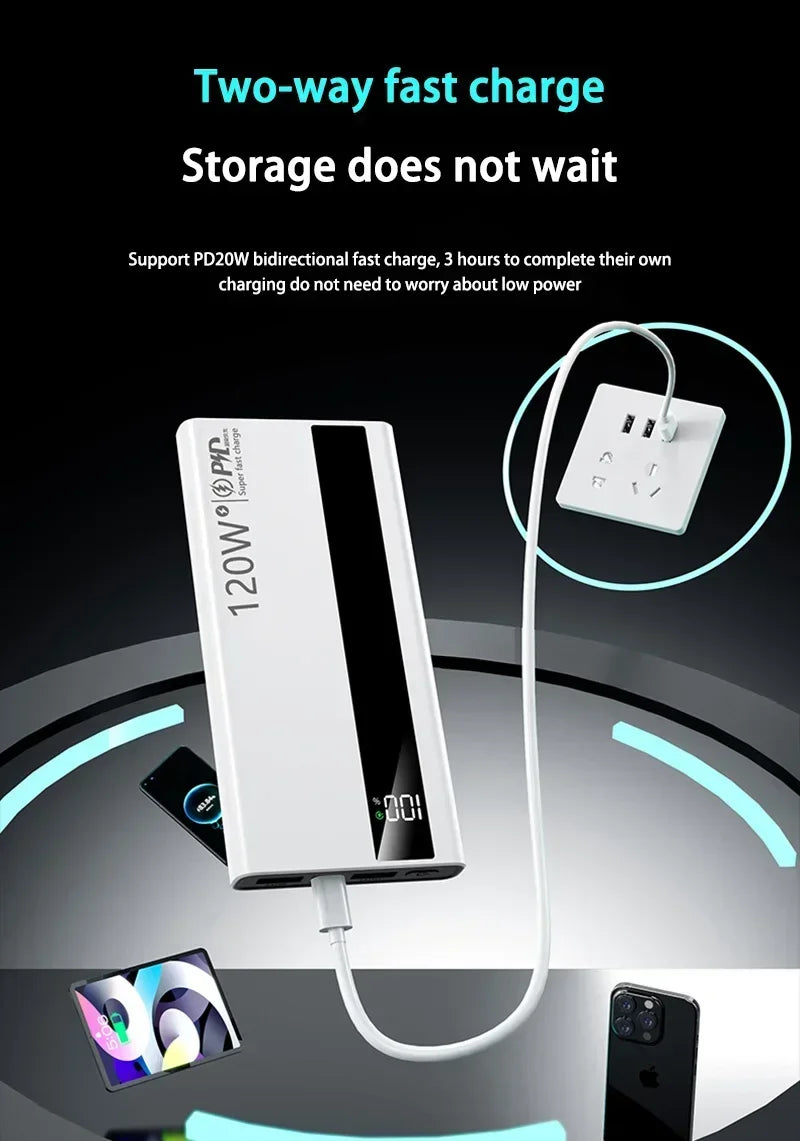 Xiaomi 200000mAh 120W High-Speed Power Bank – Universal Fast Charging