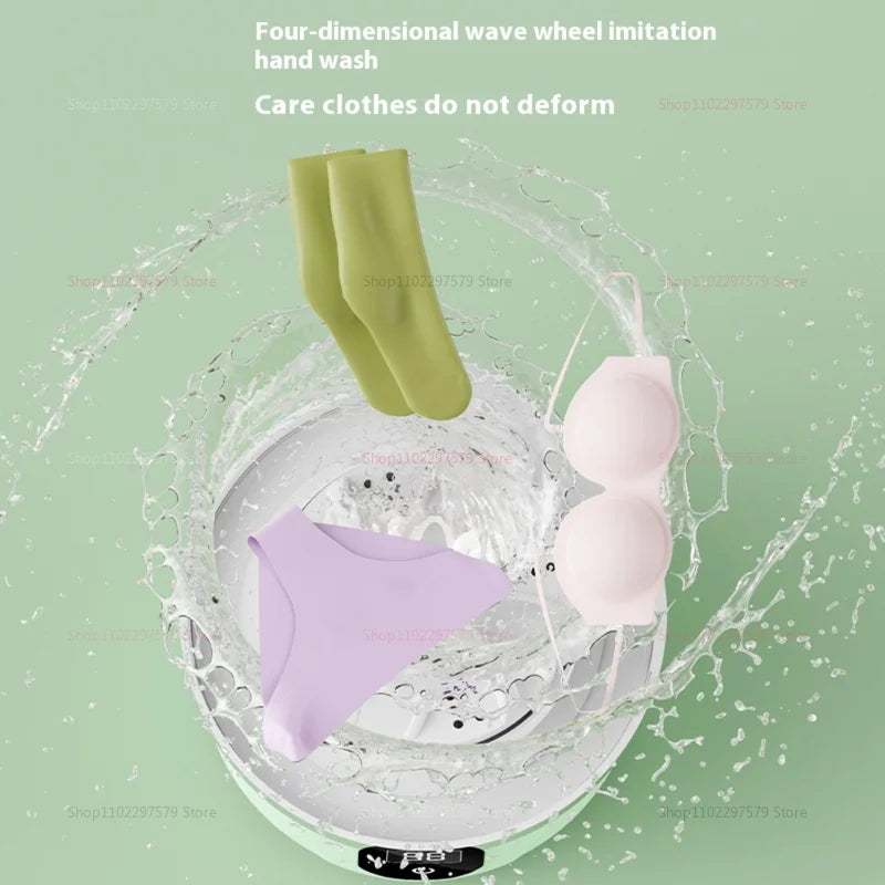 Portable Mini Washing Machine – Compact Laundry Washer for Travel & Dorm