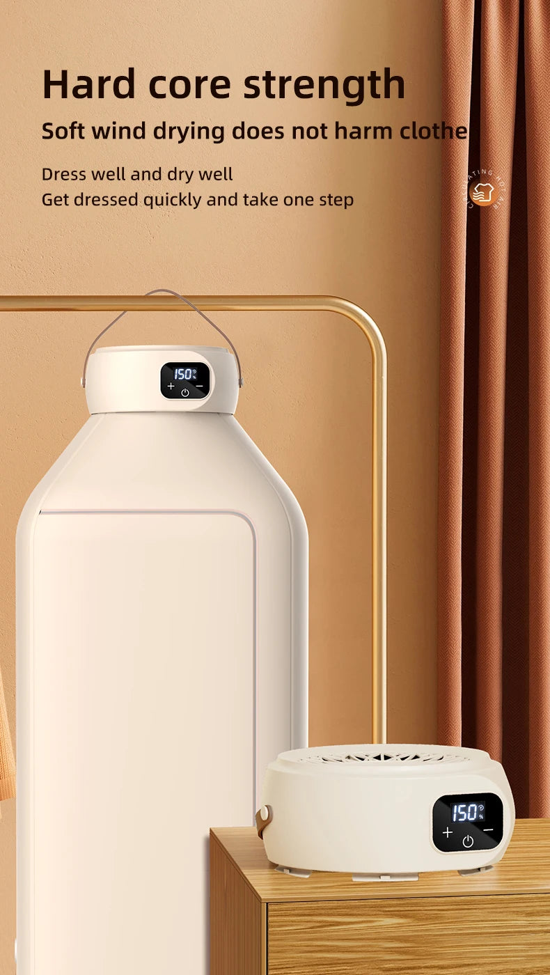 Portable Foldable Electric Mini Dryer – Fast, Low-Noise Clothing Care