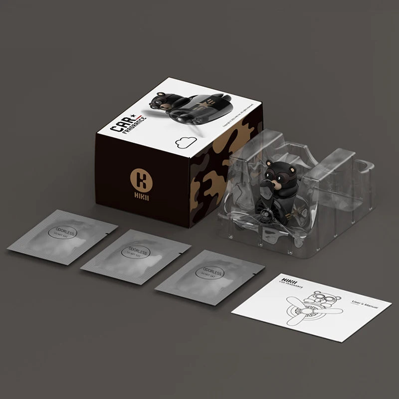 Odorless DIY Bear Car Air Freshener – Pilot Ornament Vent Clip