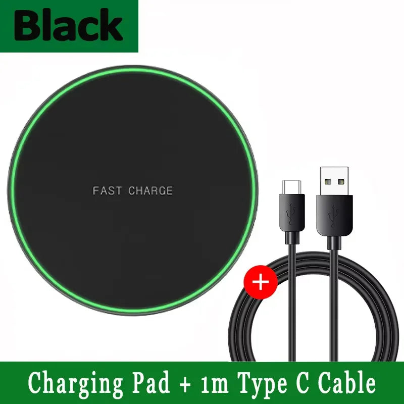 Fast Wireless Charging Pad – Stand for iPhone & Samsung