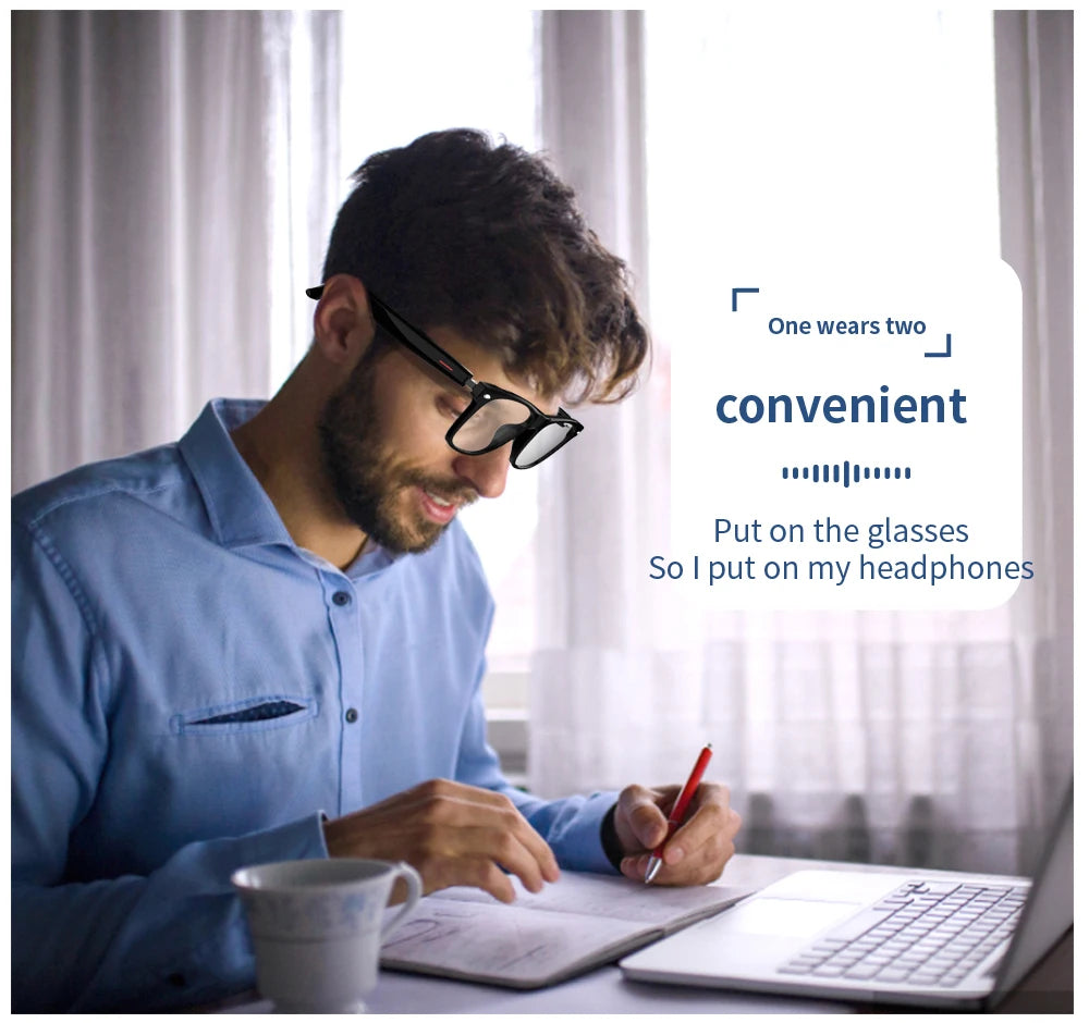 AI Smart Translation Glasses – Polarized Bluetooth Driving Sunglasses