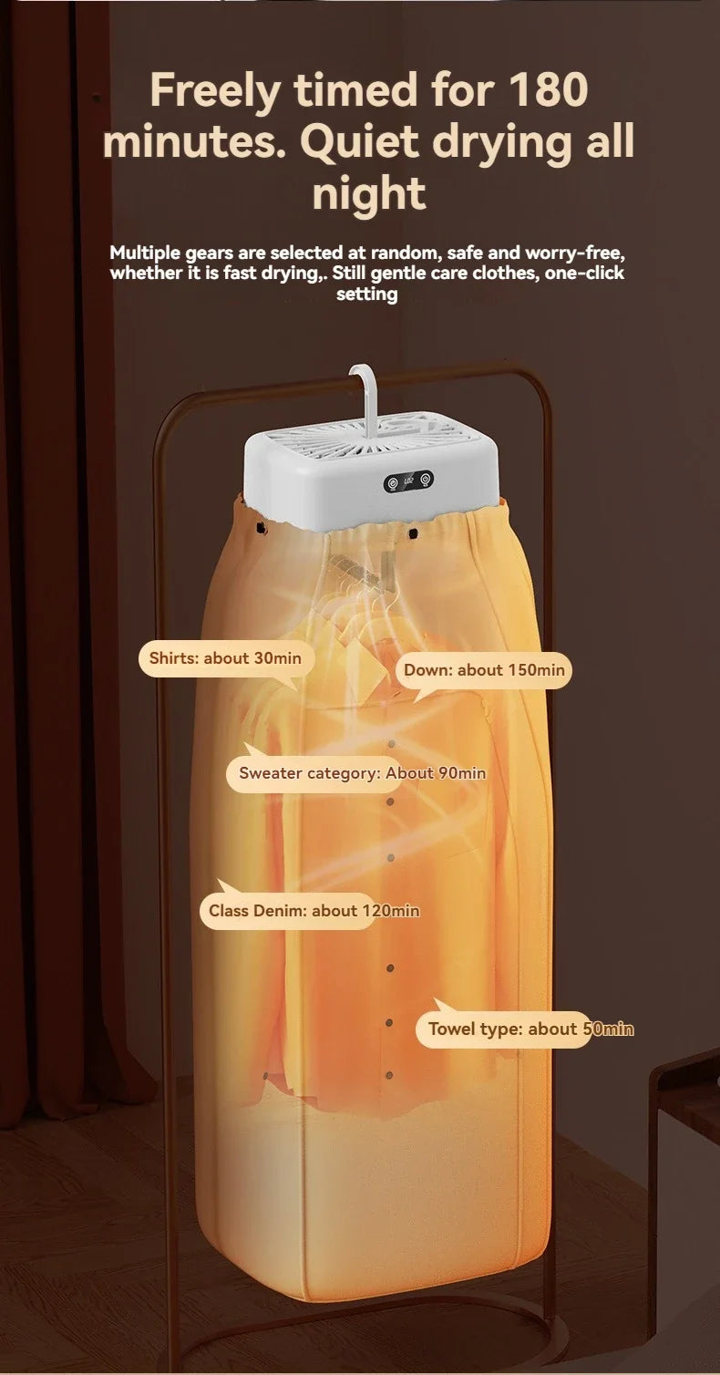 Mini Foldable Electric Dryer – Fast, Intelligent & Portable