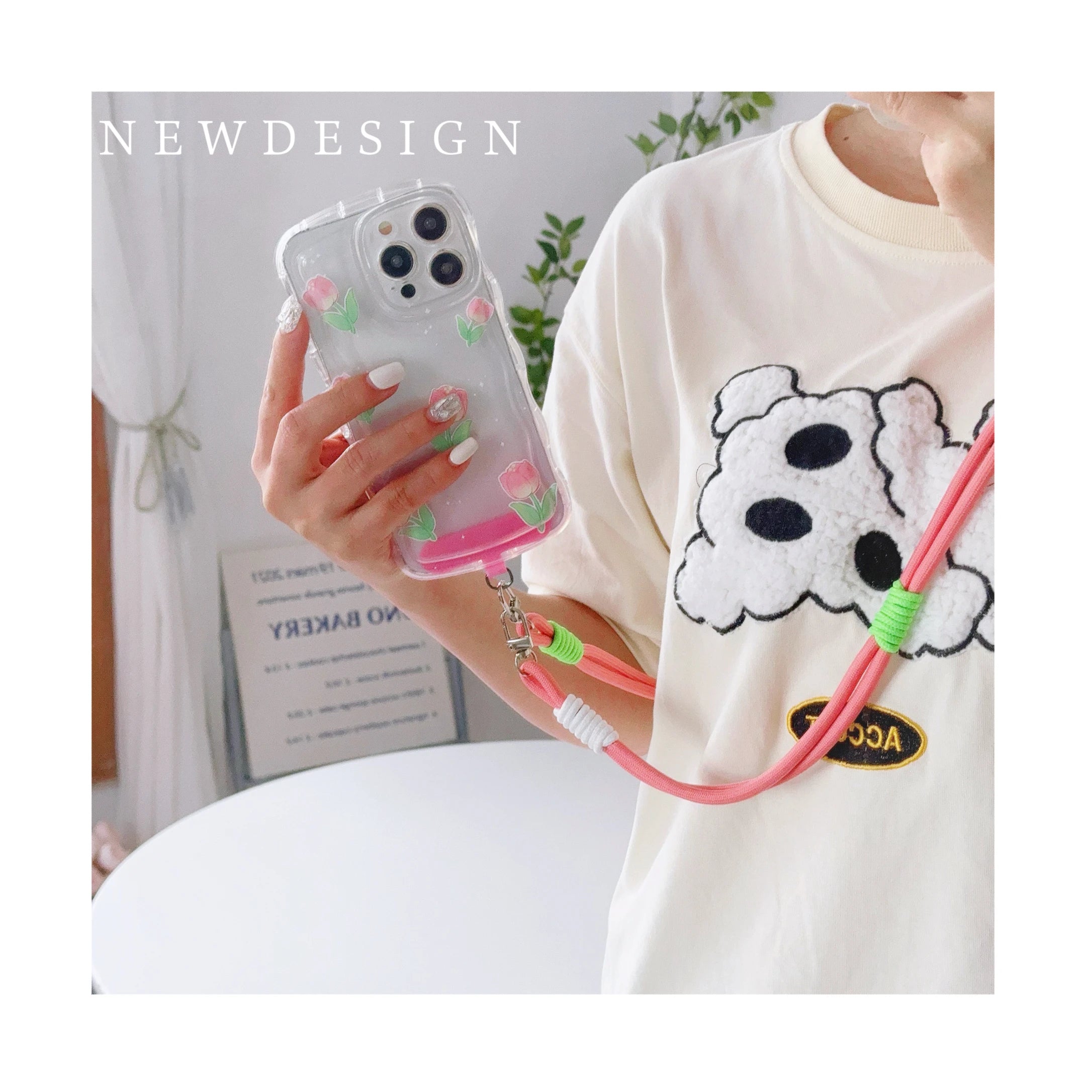 Personalized Double-Color Phone Lanyard – Universal Long Shoulder Strap