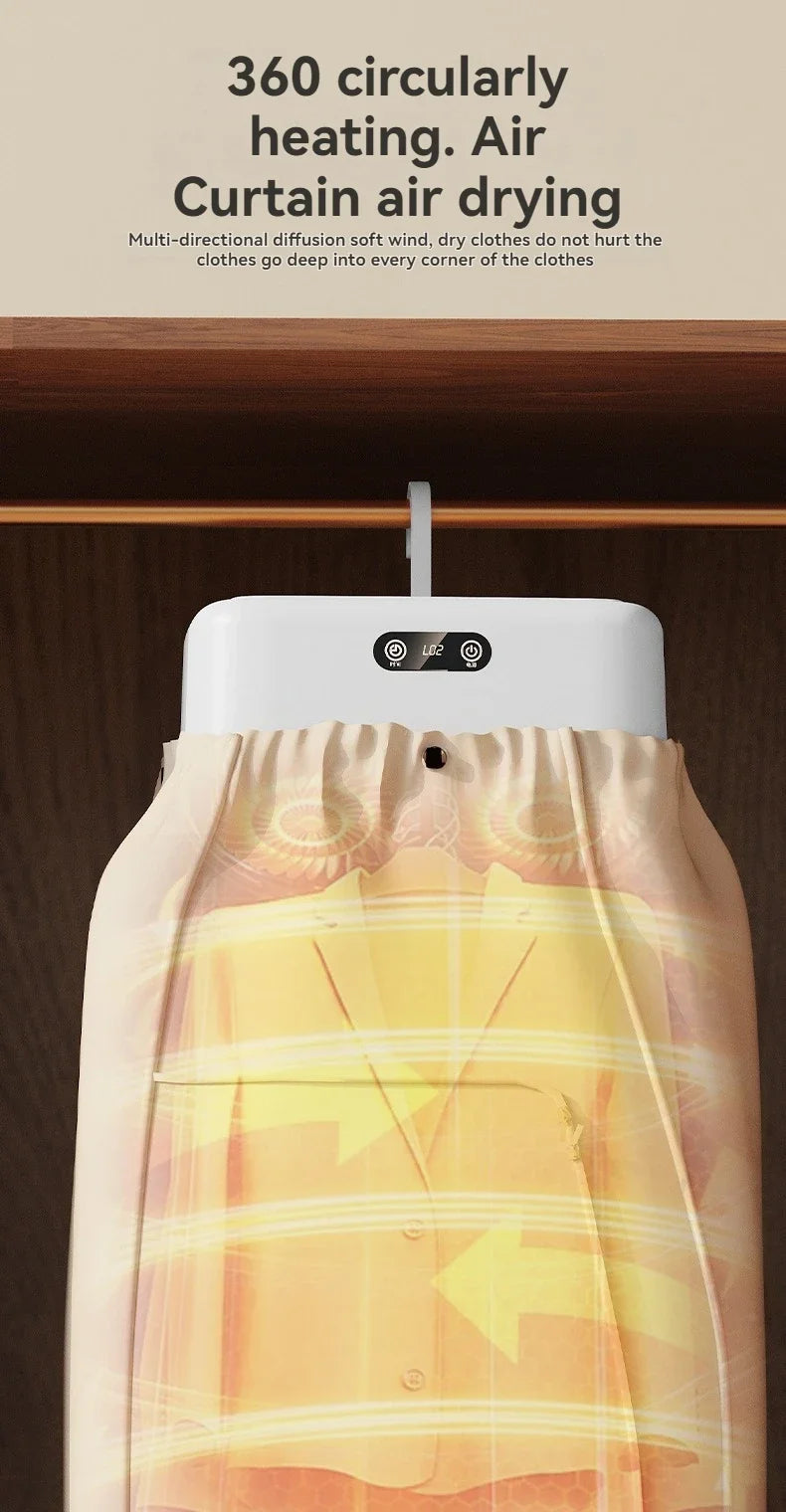 Mini Foldable Electric Dryer – Fast, Intelligent & Portable