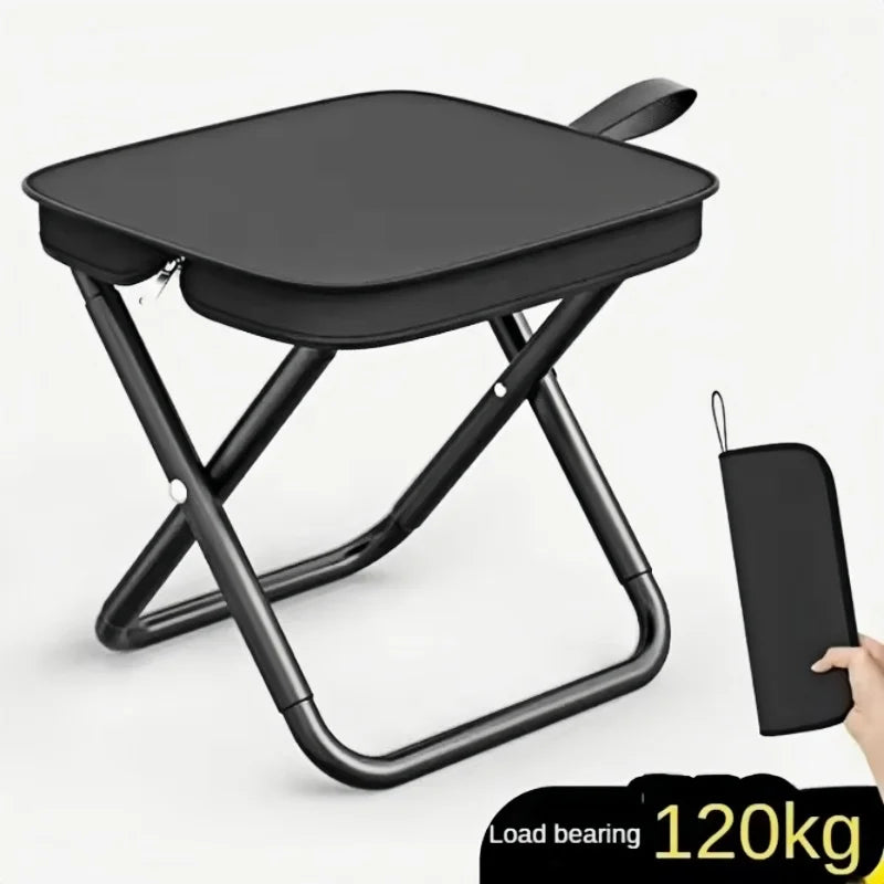 Portable multi-function outdoor lightweight and compact picnic camping folding chair, ultra-light fishing stool, travel stool