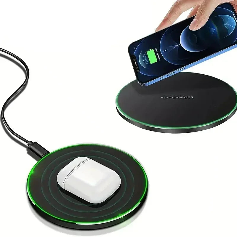 Fast Wireless Charging Pad – Stand for iPhone & Samsung