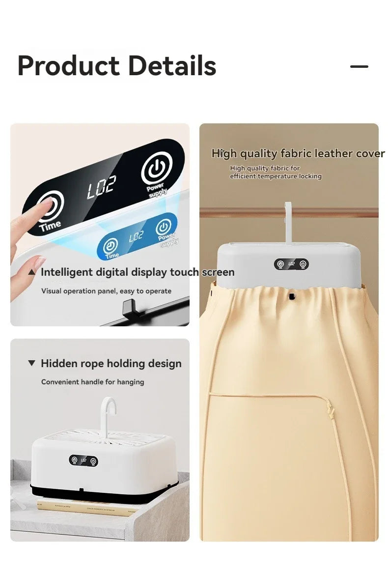 Mini Foldable Electric Dryer – Fast, Intelligent & Portable