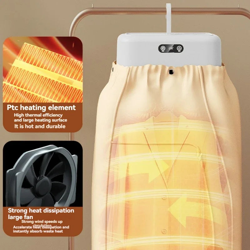 Mini Foldable Electric Dryer – Fast, Intelligent & Portable