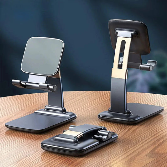 Foldable ABS Desktop Phone & Tablet Stand – Portable Holder for iPhone, iPad & Smartphones