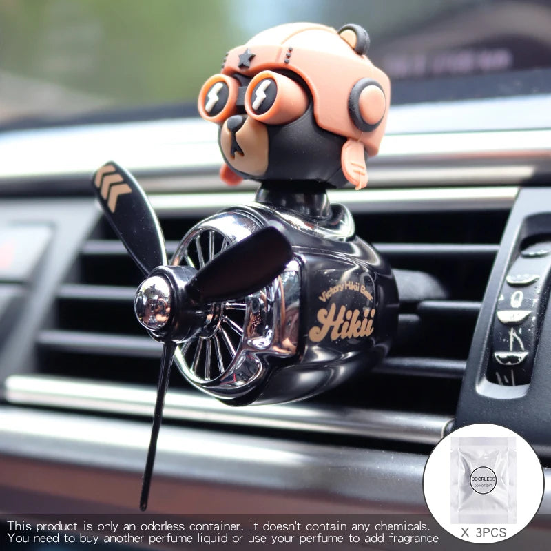 Odorless DIY Bear Car Air Freshener – Pilot Ornament Vent Clip