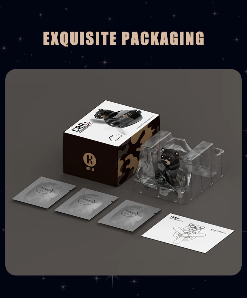 Odorless DIY Bear Car Air Freshener – Pilot Ornament Vent Clip