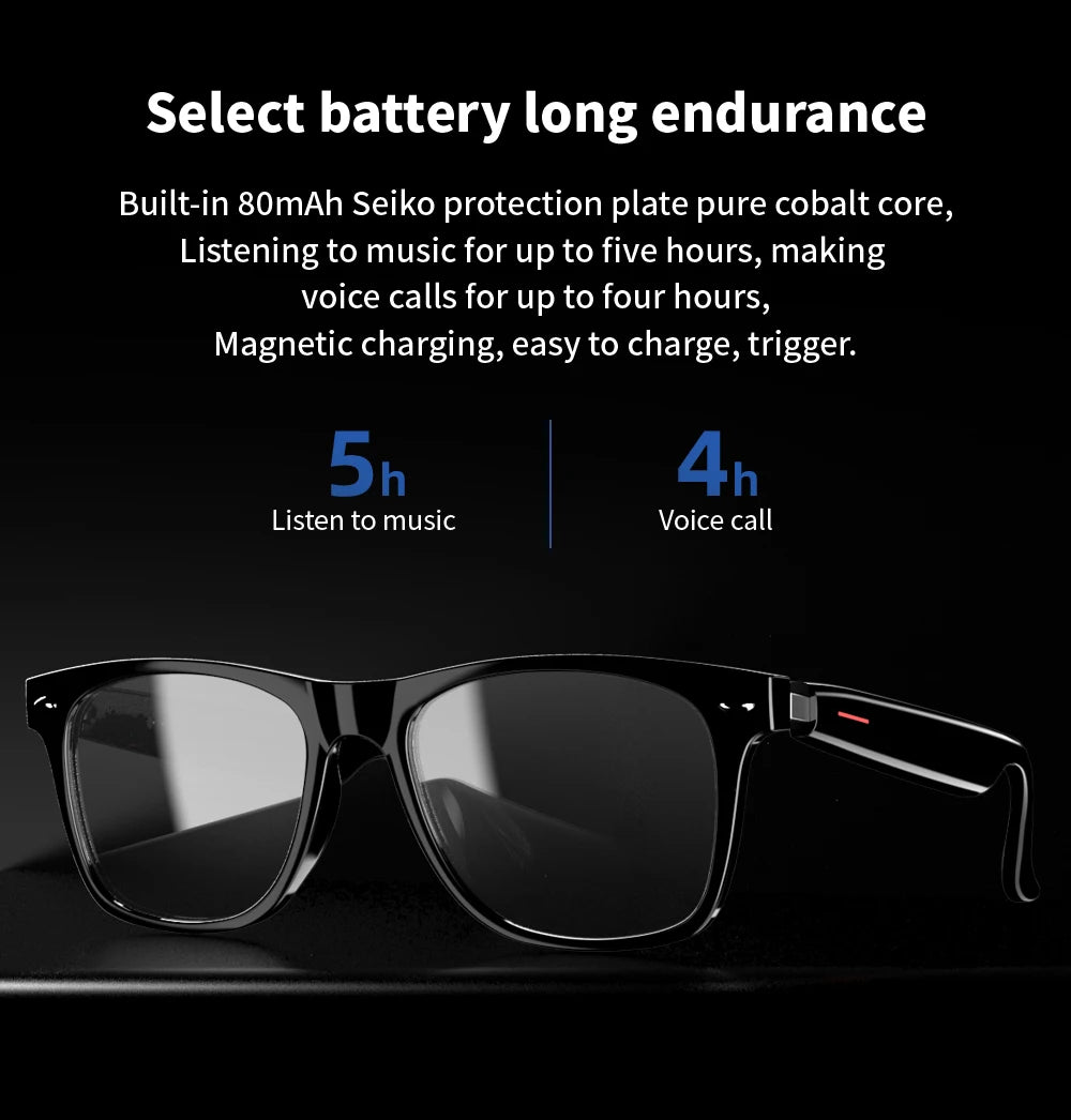 AI Smart Translation Glasses – Polarized Bluetooth Driving Sunglasses