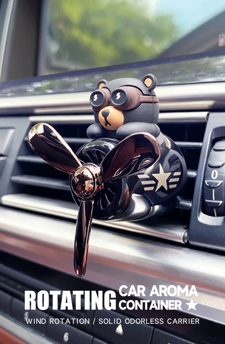 Odorless DIY Bear Car Air Freshener – Pilot Ornament Vent Clip
