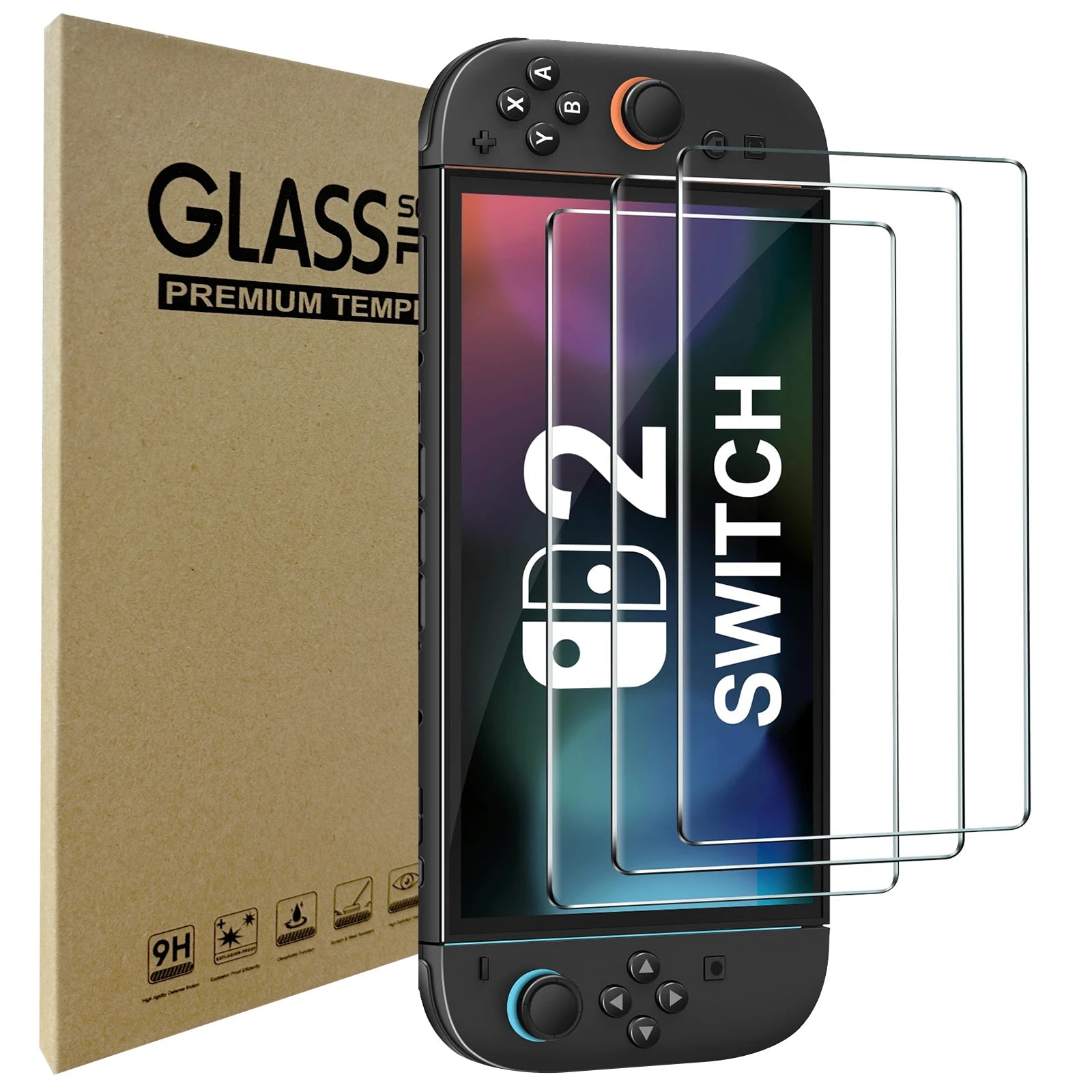 Tempered Glass Screen Protector for Nintendo Switch 2 (2025) – HD Clear & Anti-Scratch