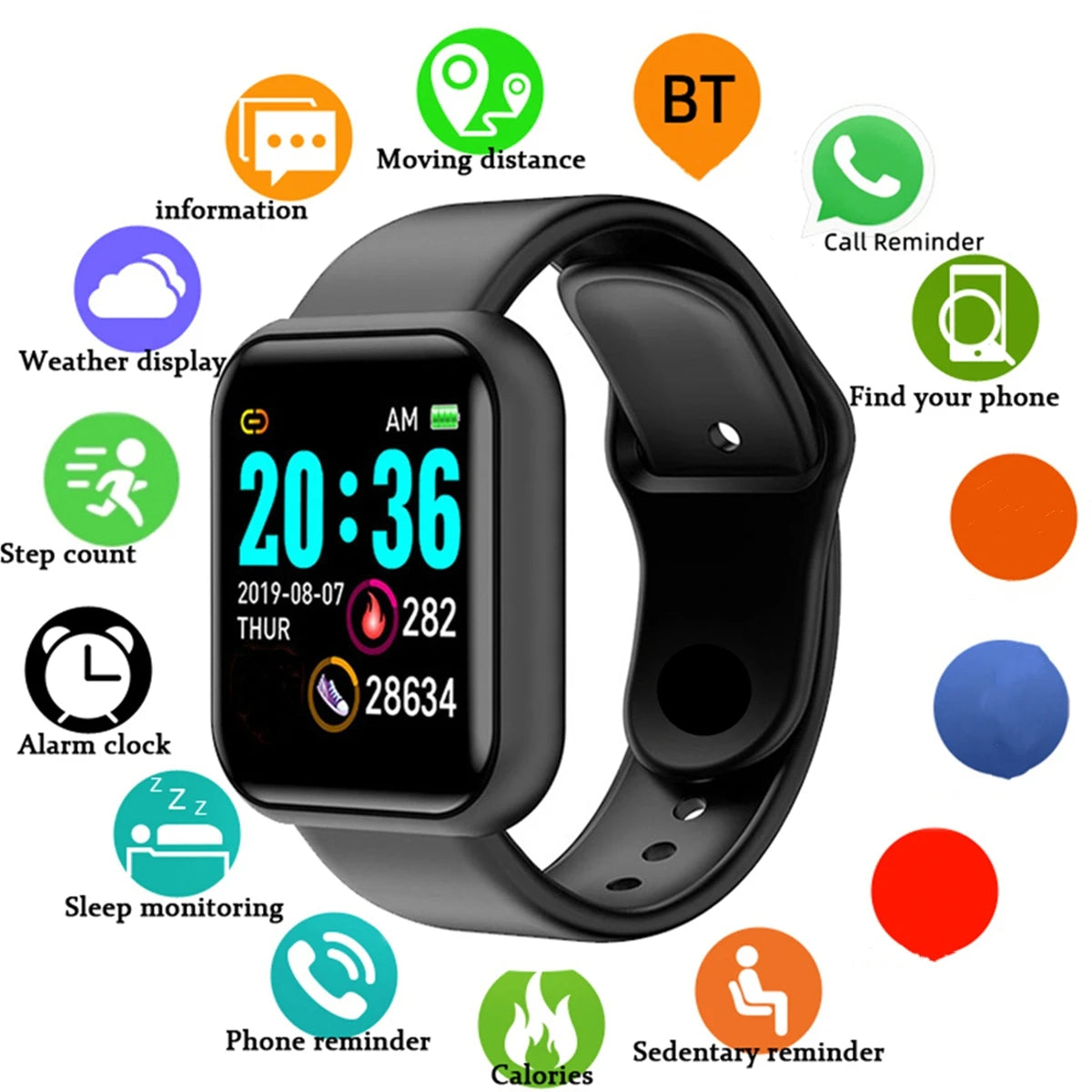 Smartwatch for Men & Women – Fitness, Messages & Activity Tracker