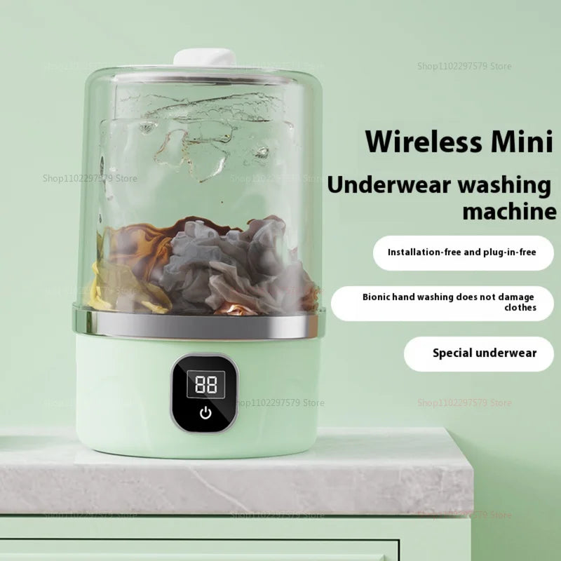 Portable Mini Washing Machine – Compact Laundry Washer for Travel & Dorm