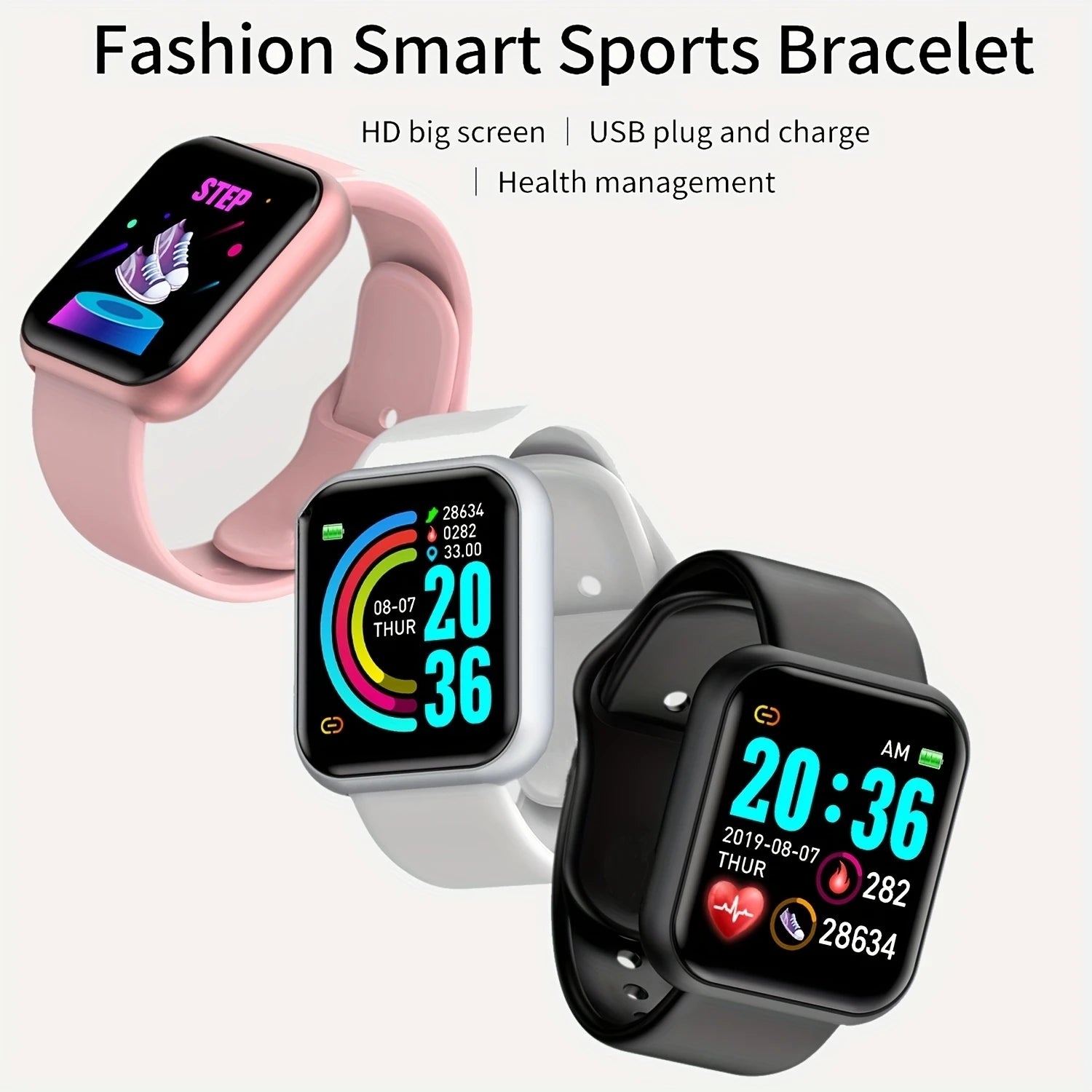 Smartwatch for Men & Women – Fitness, Messages & Activity Tracker