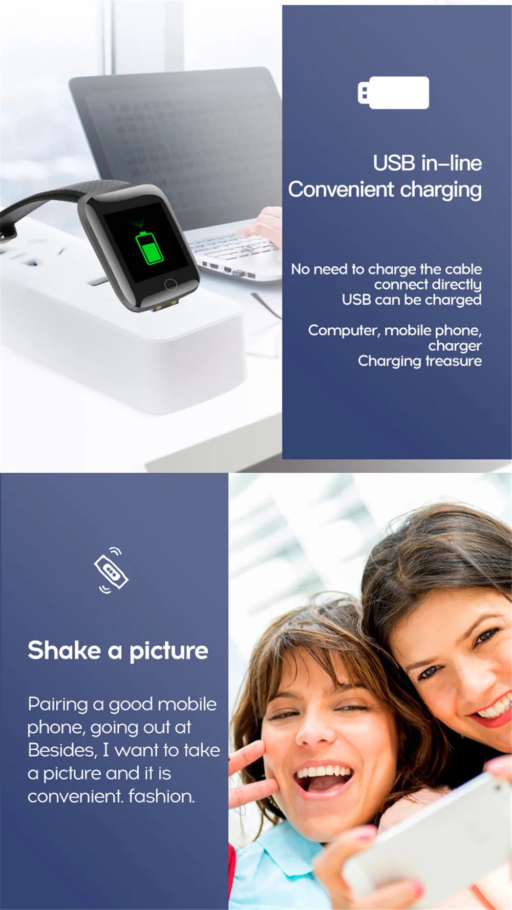 Smartwatch for Men & Women – Fitness, Messages & Activity Tracker