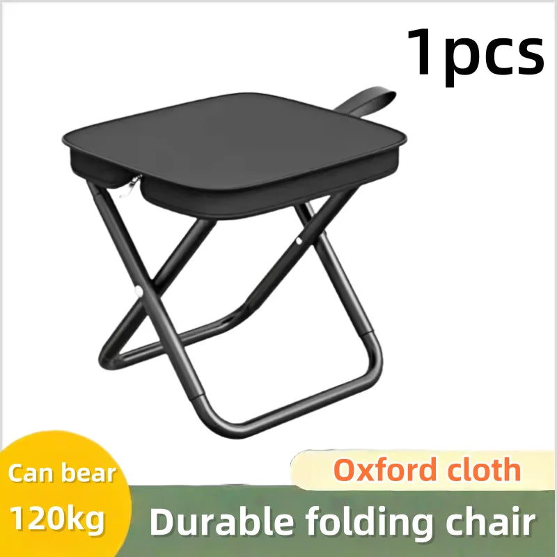 Portable multi-function outdoor lightweight and compact picnic camping folding chair, ultra-light fishing stool, travel stool