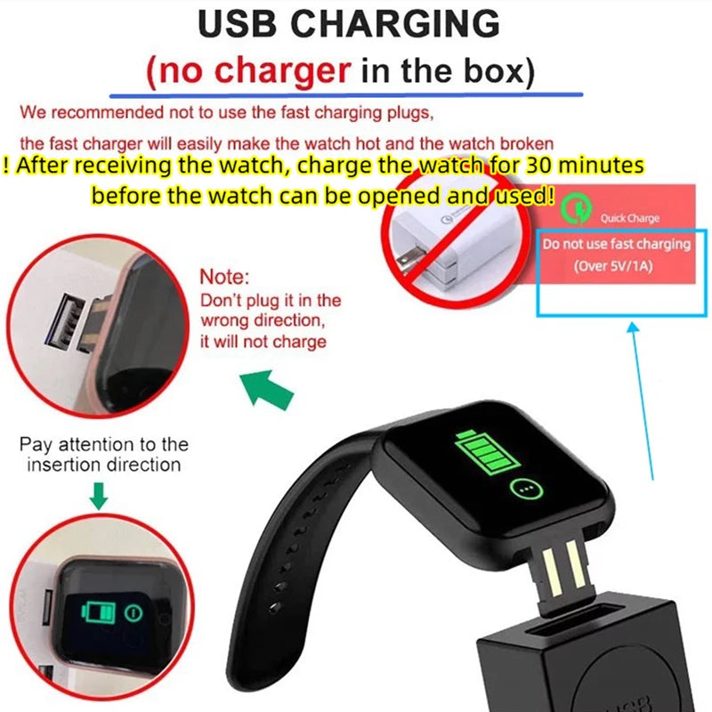 Smartwatch for Men & Women – Fitness, Messages & Activity Tracker