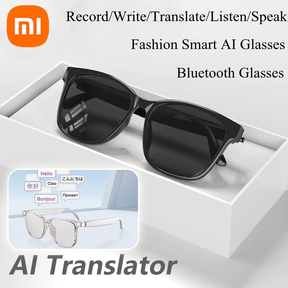 Xiaomi HY-C8 AI Smart Glasses Intelligent Translation Wireless Bluetooth Glasses Real-time Simultaneous Interpretation Headset