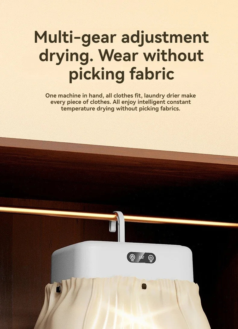 Mini Foldable Electric Dryer – Fast, Intelligent & Portable