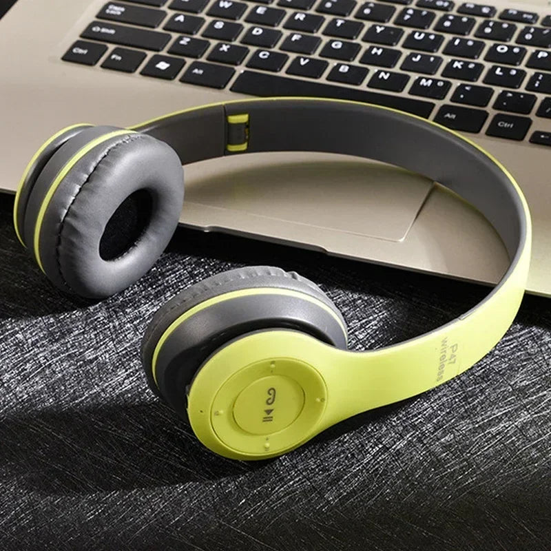 P47 Wireless Bluetooth Headphones – Noise Cancelling Stereo with Mic