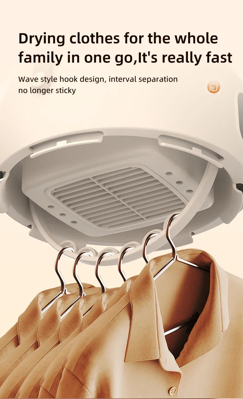 Portable Foldable Electric Mini Dryer – Fast, Low-Noise Clothing Care