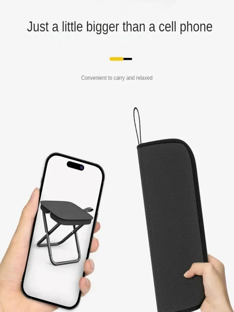 Portable multi-function outdoor lightweight and compact picnic camping folding chair, ultra-light fishing stool, travel stool