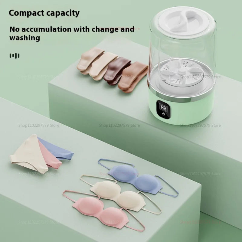 Portable Mini Washing Machine – Compact Laundry Washer for Travel & Dorm