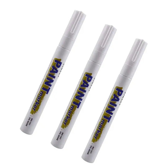 3pcs White Paint Pen Set – Waterproof, Quick-Dry & Permanent