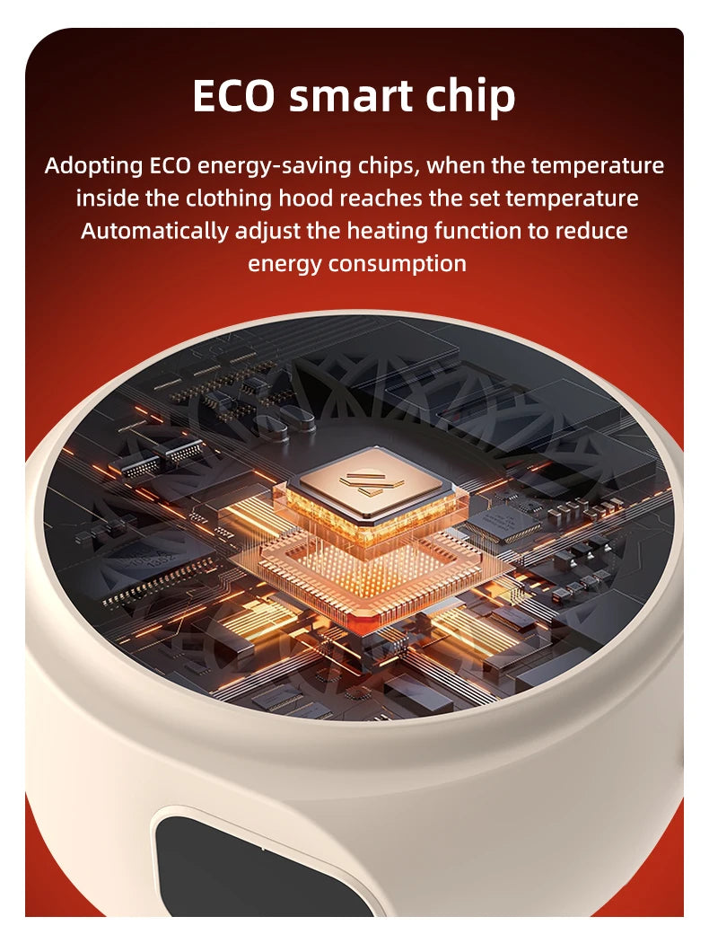 Portable Foldable Electric Mini Dryer – Fast, Low-Noise Clothing Care