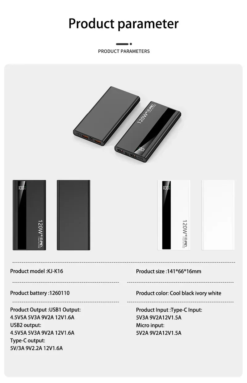 Xiaomi 200000mAh 120W High-Speed Power Bank – Universal Fast Charging