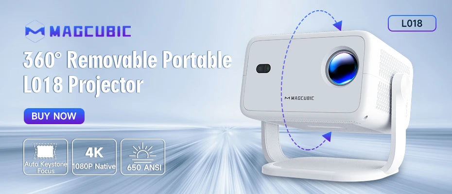 Magcubic Projector HY300 PRO 8K Android 14 Dual Wifi6 290ANSI Allwinner H726 BT5.4 1080P 1280*720P Home Cinema Outdoor Projetor