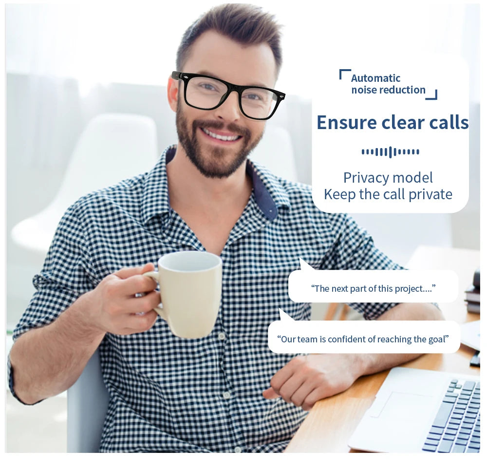 AI Smart Translation Glasses – Polarized Bluetooth Driving Sunglasses