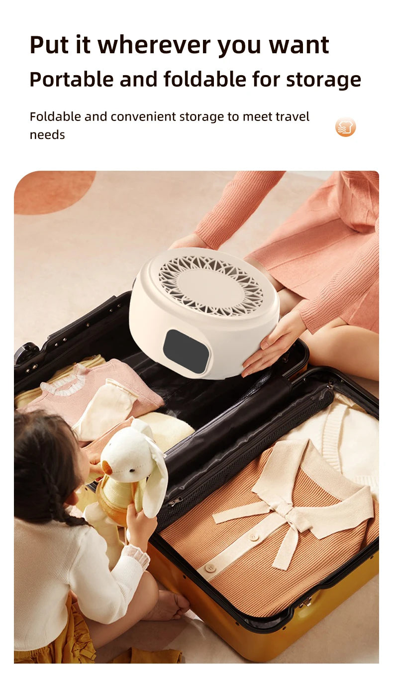 Portable Foldable Electric Mini Dryer – Fast, Low-Noise Clothing Care