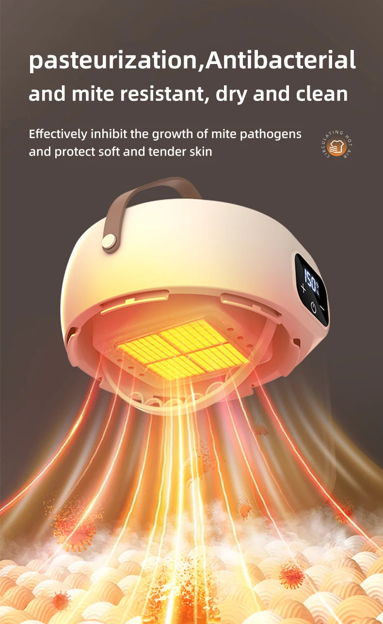 Portable Foldable Electric Mini Dryer – Fast, Low-Noise Clothing Care