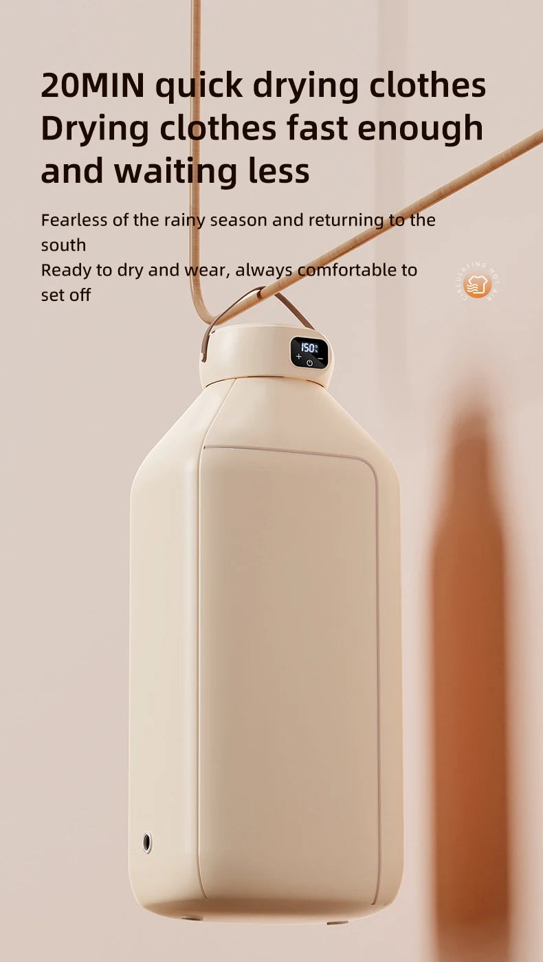 Portable Foldable Electric Mini Dryer – Fast, Low-Noise Clothing Care