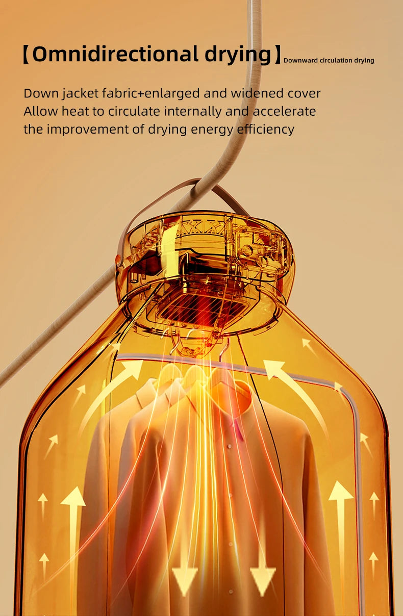 Portable Foldable Electric Mini Dryer – Fast, Low-Noise Clothing Care