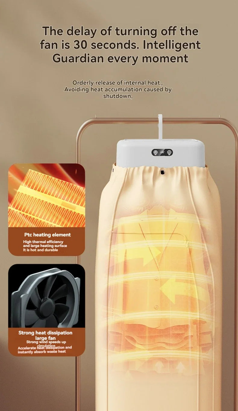 Mini Foldable Electric Dryer – Fast, Intelligent & Portable