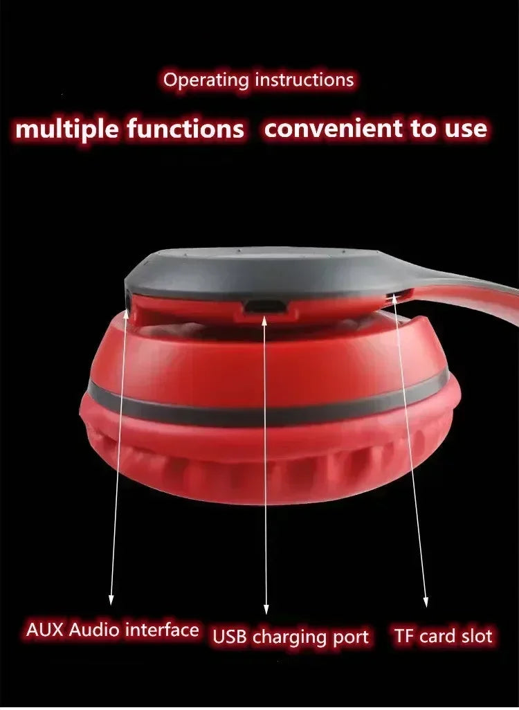 P47 Wireless Bluetooth Headphones – Noise Cancelling Stereo with Mic