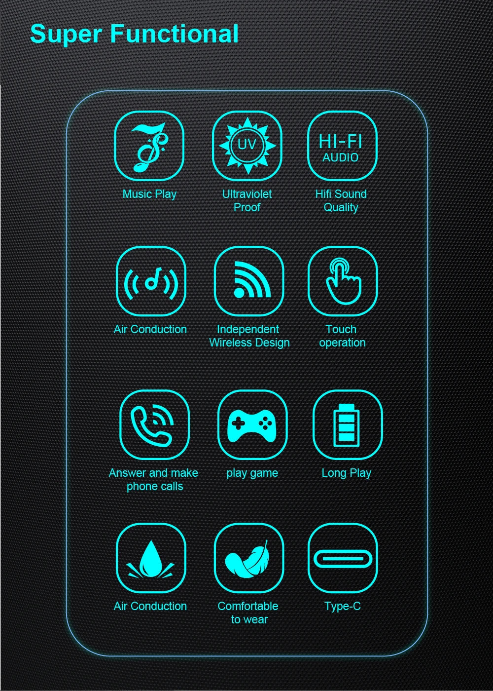 SG-20 Pro TWS Smart Bluetooth Glasses – Convertible Sunglasses with Wireless Audio