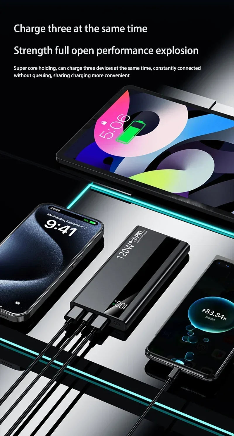 Xiaomi 200000mAh 120W High-Speed Power Bank – Universal Fast Charging