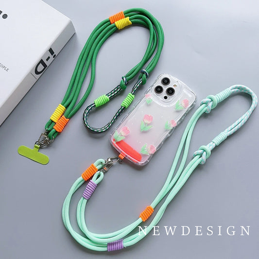 Personalized Double-Color Phone Lanyard – Universal Long Shoulder Strap