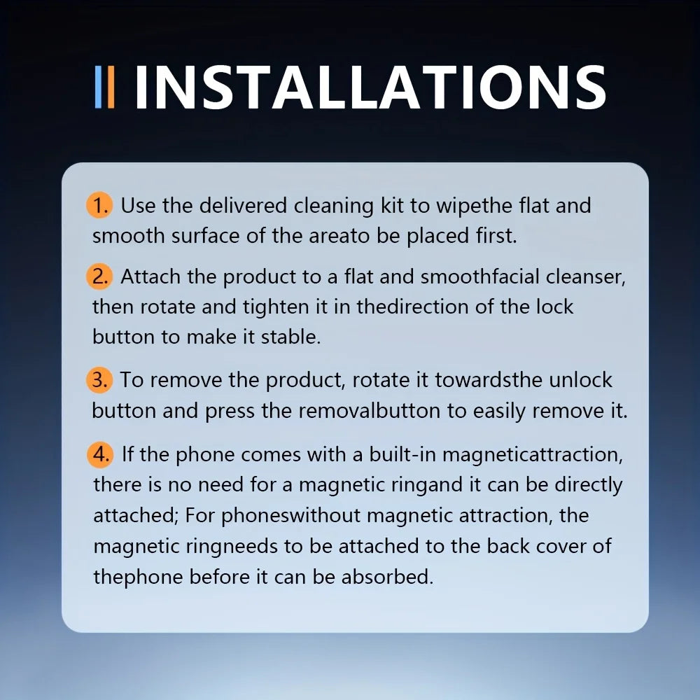 K007 Foldable 360° Magnetic Car Phone Holder – Strong Vacuum Mount for All Surfaces