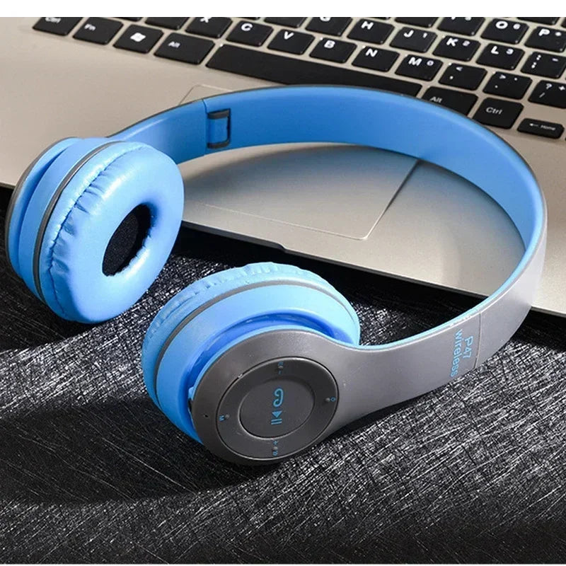 P47 Wireless Bluetooth Headphones – Noise Cancelling Stereo with Mic